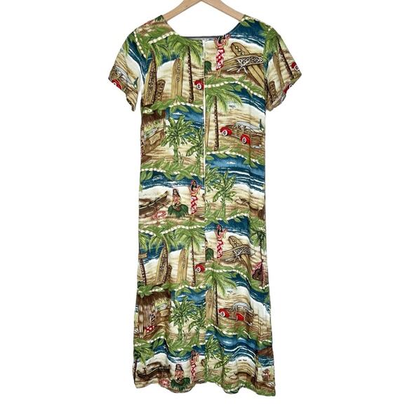 Vintage Y2K Hawaiian Reserve Collection tropical beach dress size Small - Picture 2 of 4